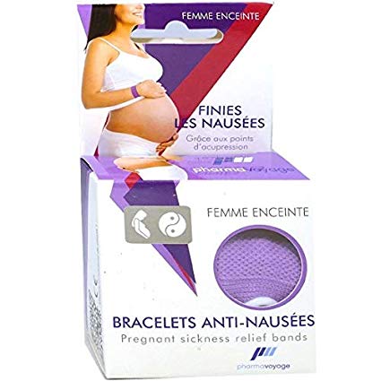 Le bracelet anti-nausées PHARMAVOYAGE  une solution naturelle sous forme de bracelet pour soulager les nausées de la femme enceinte