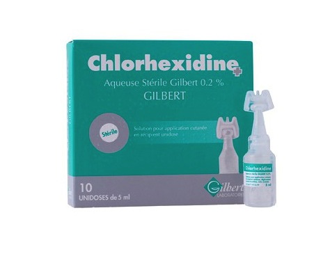 Chlorhexidine Antiseptique Gilbert - 10 unidoses de 5ml