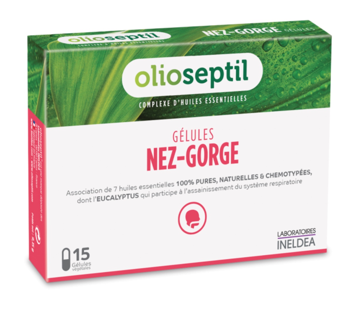 Olioseptil gélules Nez gorge aux huiles essentielles - 15 gélules