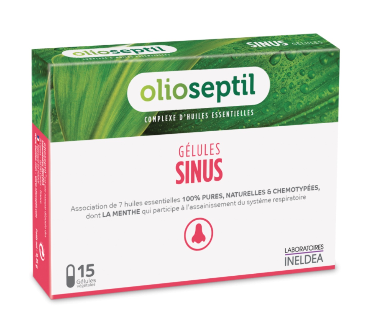 Olioseptil gélules Sinus aux huiles essentielles - 15 gélules