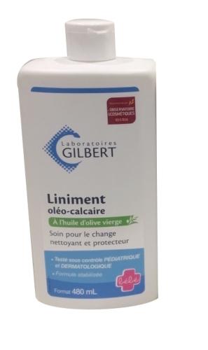 Liniment Oléo-calcaire Gilbert sans Parabène, sans parfum et sans conservateur pour prévenir et traiter l'érythème fessier du nourrisson.