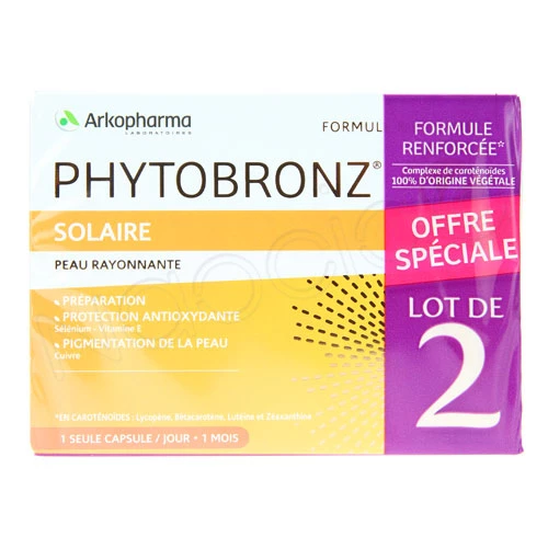 Phytobronz - Préparation au soleil lot de 2 boîtes de 30 capsules