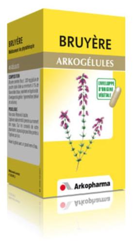 Arkogélules Bruyère est un médicament à base de plantes utilisé pour favoriser l’élimination rénale d’eau, et comme adjuvant des cures de diurèse dans les troubles urinaires bénins.