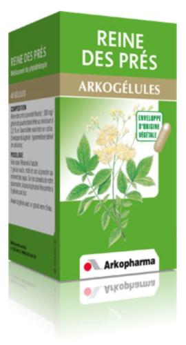 Arkogélules Reine des Prés des Laboratoires Arkopharma est un médicament à base de plantes indiqué dans les manifestations articulaires douloureuses, tendinites, foulures.