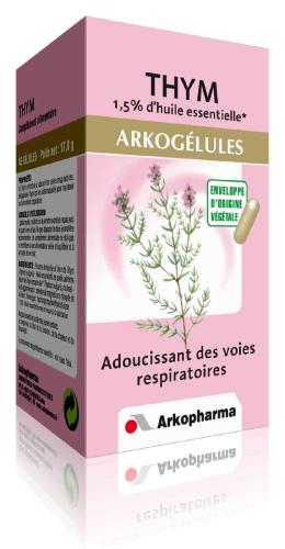 Arkogélules Thym des Laboratoires Arkopharma aide naturellement à maintenir un bon confort respiratoire :