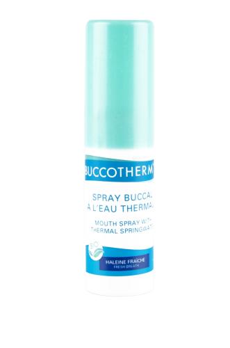 Le spray Buccal Buccotherm associe l’eau thermale de Castéra-Verduzan et l’arôme très frais de la menthe fraîche. Petit format, ce spray s’emporte partout.