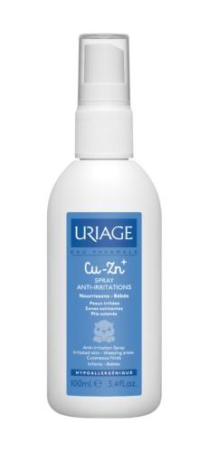 Cu-Zn+ est un spray anti-irritations des Laboratoires Uriage.