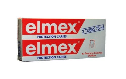 Elmex dentifrice - protection caries - lot de 2 tubes de 75 ml