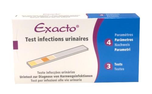 Tests d'infections urinaires par bandelettes, résultat en 2 minutes.