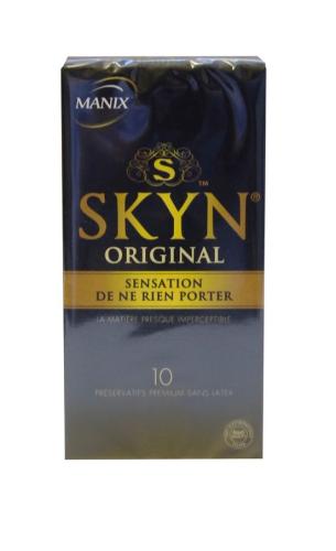 Le préservatif Skyn Original de Manix apporte une sensation plus naturelle et convient aux personnes allergiques au latex.