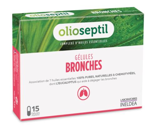 Gélules aux huiles essentielles pour les bronches qui aident à dégager les bronches et assainissent les voies respiratoires