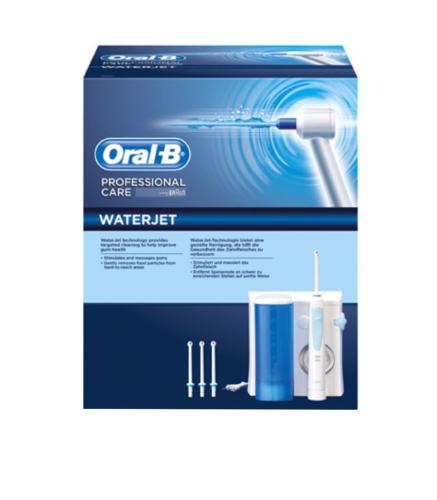 Oral-B Waterjet est un hydropulseur qui élimine efficacement et en douceur les résidus alimentaires, et procure ainsi une sensation de fraîcheur et de propreté.