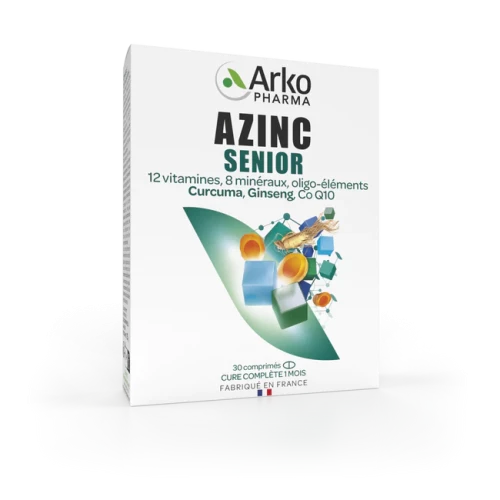 Azinc Energie Max permet de réduire les sensations de fatigue et aide à lutter contre les baisses de tonus, participe au bon fonctionnement du système immunitaire, contribue à lutter contre le stress oxydatif, en partie à l’origine du vieillissement cellu