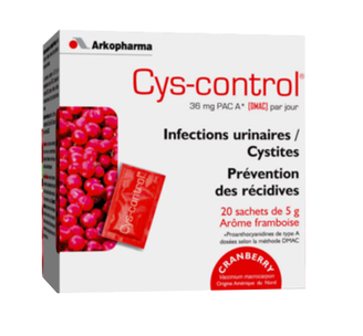 cys-control sachets prévient les infections urinaires et les cystites