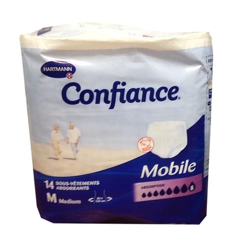 Les protèges slip Confiance Mobile 8 gouttes sont adaptés aux incontinences forte chez l'adulte.