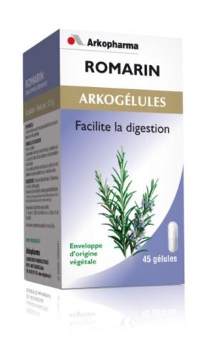 Arkogélules Romarin est un complément alimentaire destiné à faciliter la digestion.