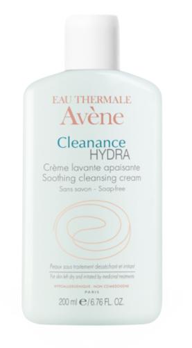 crème lavante cleanance hydra qui nettoie et respecte l'épiderme des peaux irritées par les traitements anti acné