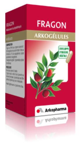 Arkogélules Fragon est un médicament à base de plantes utilisé en cas de manifestations subjectives de l'insuffisance veineuse telles que jambes lourdes; et la symptomatologie hémorroïdaire.