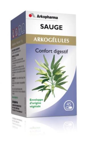 Arkogélules Sauge est un complément alimentaire destiné au bon confort digestif.