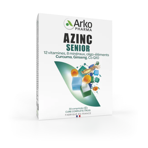 Azinc Energie Max permet de réduire les sensations de fatigue et aide à lutter contre les baisses de tonus, participe au bon fonctionnement du système immunitaire, contribue à lutter contre le stress oxydatif, en partie à l’origine du vieillissement cellu